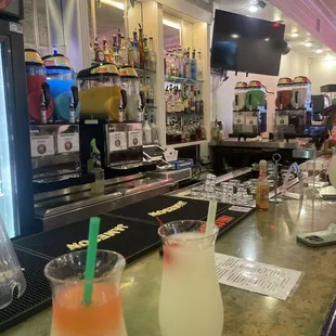 Margarita and tornado daiquiri