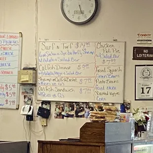 Friday night seafood night.