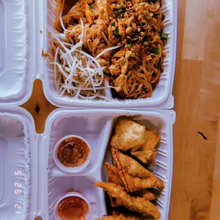 Pad Thai and Soong Thai Sampler for Two