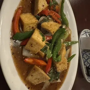 Basil tofu