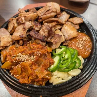Kimchi pork belly