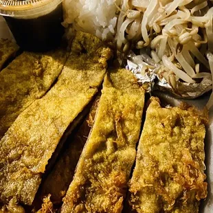 3 huge pieces of nicely sliced Meat Jhun