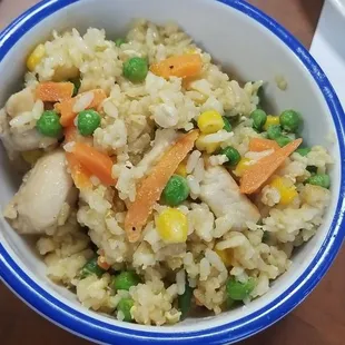 Chicken fried rice was yummy!