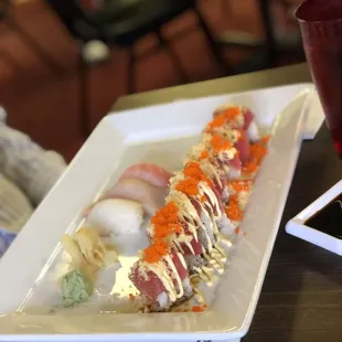 sushi, sushi and sashimi, food, sashimi