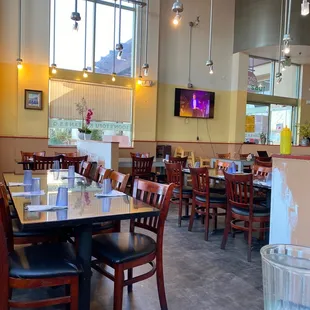 the dining area