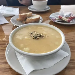 Butternut soup and chili