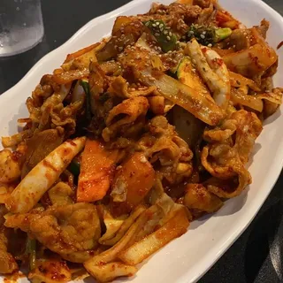 Squid and Spicy Pork