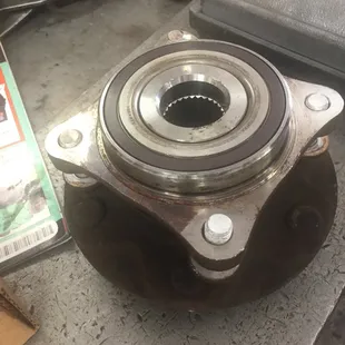 Worn out wheel bearing assembly