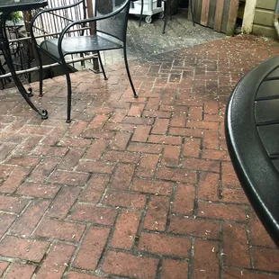 Grimy patio - wash me!