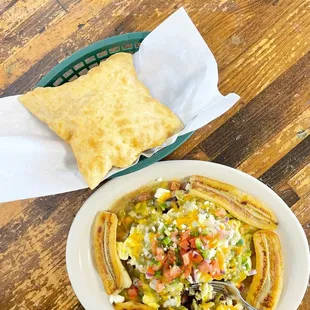 Sopapilla and special of the day