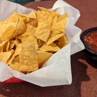Salsa and chips