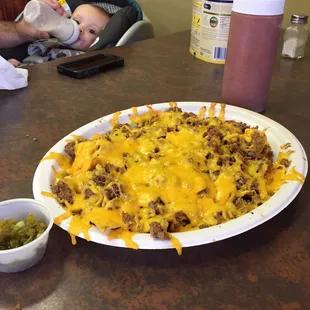Nachos with beef