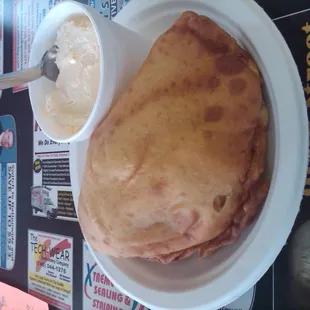 apple sopapilla a la mode