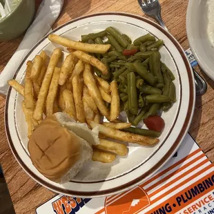 a plate of food on a table