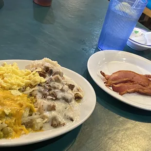 Biscuits and gravy special.