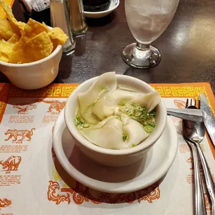 Wonton soup. Very tasty!