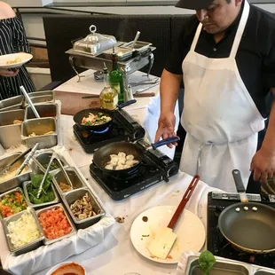 Make your own Pasta or omelette or both!