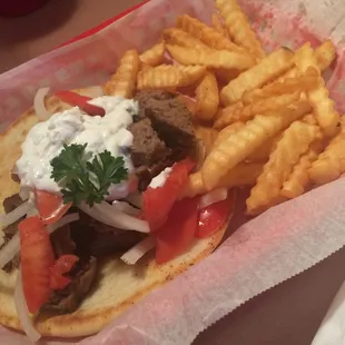 Gyro &amp; fries