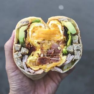 Meat Lover Breakfast Quesadilla