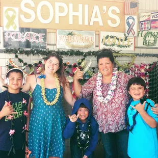 We love Sophia's lei stand