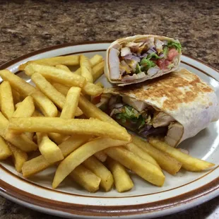 Grilled chicken wrap