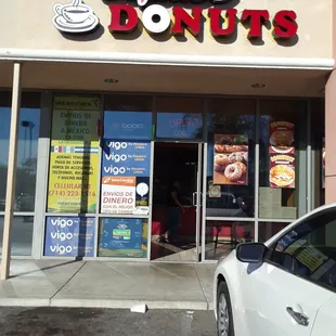 the front of the store