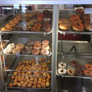 The selection of donuts