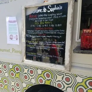 Food Truck Menu
