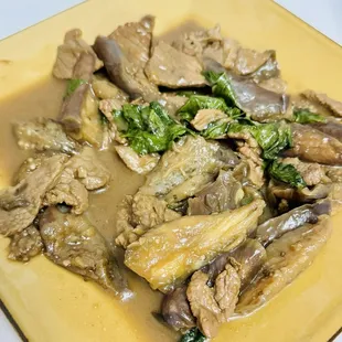 Japanese Eggplanta Sauteed with Pork