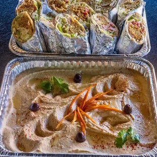 Shawarma Wraps &amp; Hummus