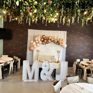 Reception at Sophie's banquet hall