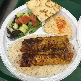 Chicken Kofta Kebob Plate