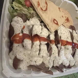 Beef & Lamb Mixed Gyro Mixed Plate