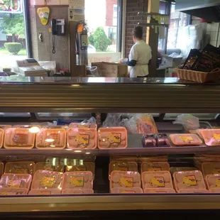 a display of pastries