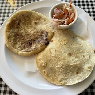 Chicken mulita &amp; queso pupusa