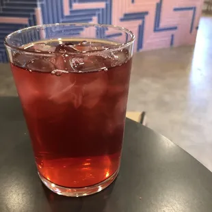 Iced Rosello Hibiscus Tea