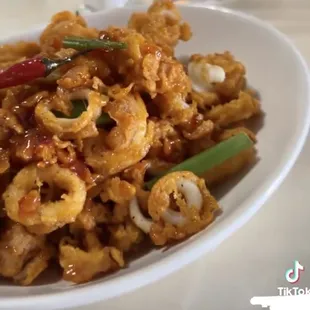 Spicy calamari