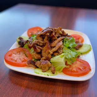 This was the char Grilled pork with sweet house dipping sauce