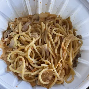 Kimchi pasta. Watery and not worth $17