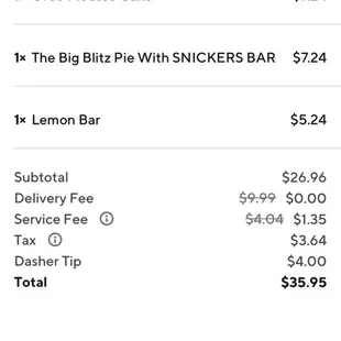 My order
