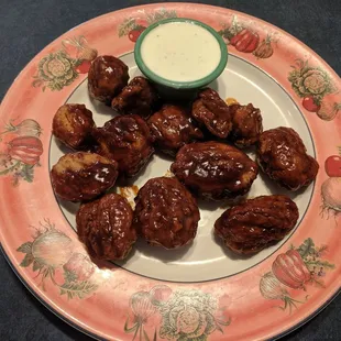 BBQ boneless wings