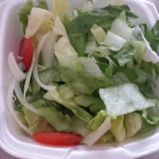 Salad with 1% tomato