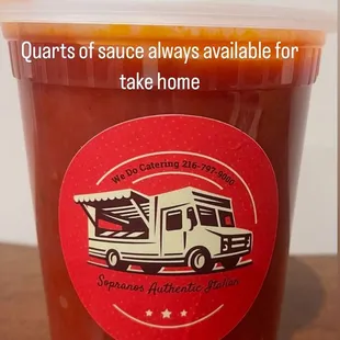 Buy a quart of sauce and have sopranos at home