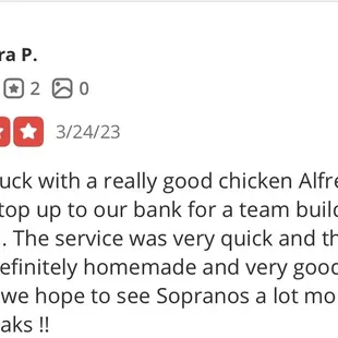 We love our customers!