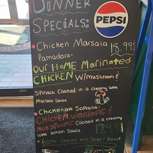Dinner specials