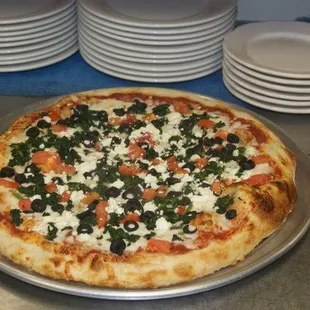 Greek pizza