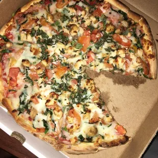 Carmela's favorite with basil and without black olives