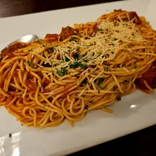 Spaghetti with meat sauce