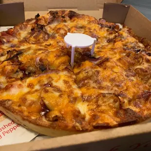 Maui Pizza (10&quot; Small) - Canadian bacon, pineapple, mozzarella cheese and pizza sauce.