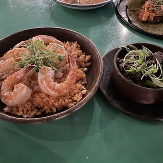 Shrimp Al Ajillo with Mezcal